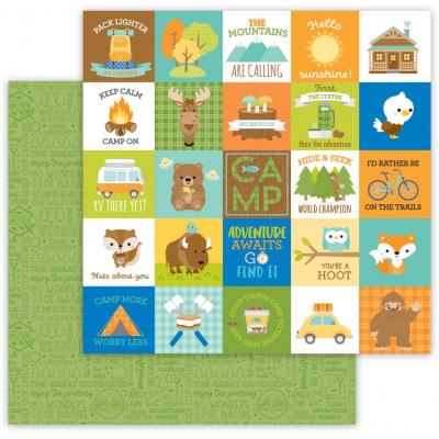 Doodlebug Great Outdoors Designpapier - A Camping We Will Go